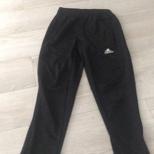 Black adidas joggers youth medium